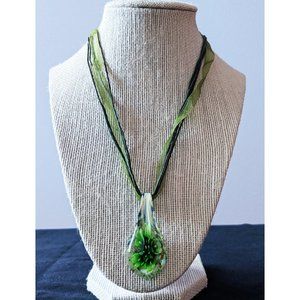 Unique Handmade glass pendant necklace
